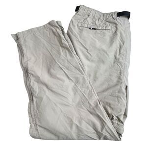 REI Mens XL Tan Nylon Relaxed Fit Convertible Straight Leg Hiking‎ Cargo Pants